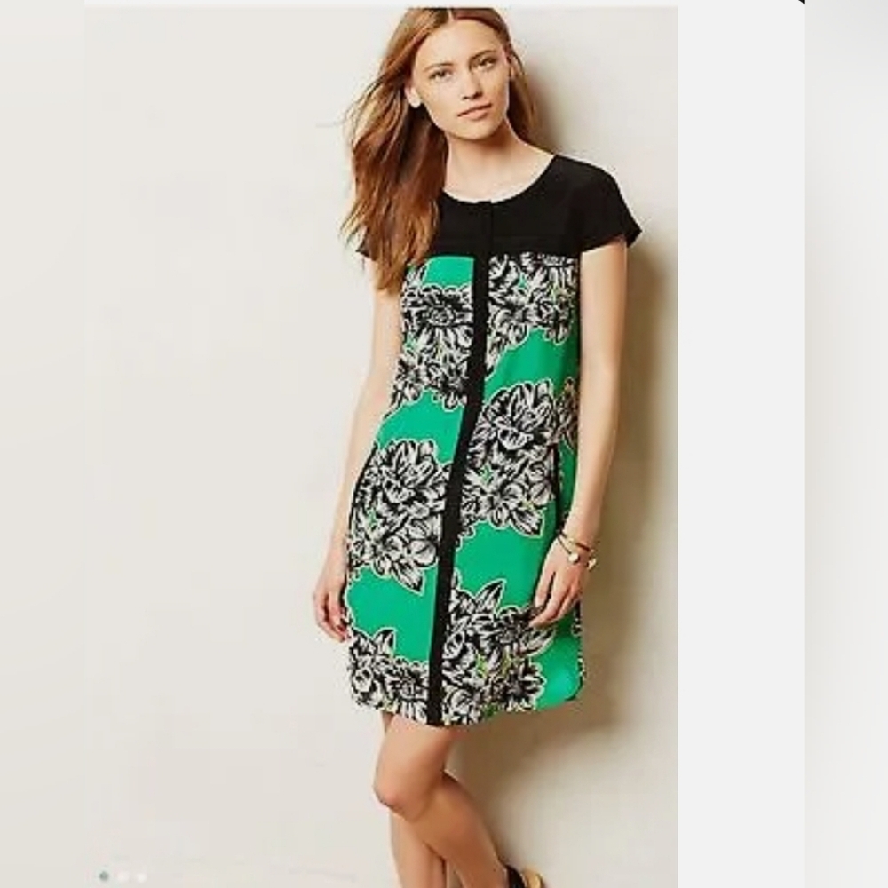 ❤️ ANTHROPOLOGIE MAEVE SILK AYAME SHIFT DRESS, 0 - Picture 1 of 13